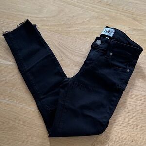 PAIGE Jet Black Denim Pants